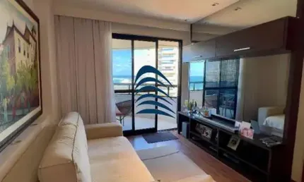 Apartamento à venda com vista mar ? 1/4 e sala ? 50m² ? porteira fechada!