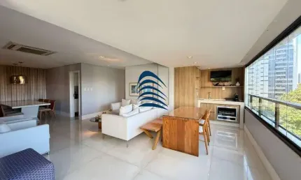 Reserva alto do itaigara   excelente apartamento com 159m2 - distribuídos em 3 suítes + gabinete, sala de estar, sala de jantar, varanda gourmet,