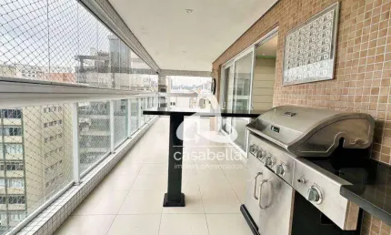 Apartamento com 3 dormitórios para alugar, 207 m² por R$ 13.800,00/mês - Gonzaga - Santos/SP