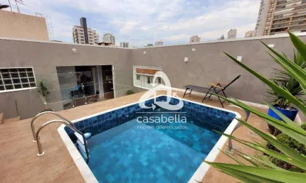 Cobertura com 3 dormitórios à venda, 180 m² por R$ 1.550.000,00 - Boqueirão - Santos/SP