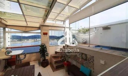Cobertura com 3 dormitórios à venda, 226 m² por R$ 1.696.000,00 - Ponta da Praia - Santos/SP