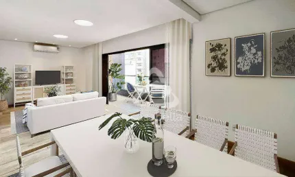 Apartamento com 3 dormitórios para alugar, 145 m² por r$ 8.500,00/mês - ponta da praia - santos/sp