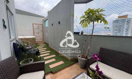 Cobertura com 3 dormitórios à venda, 180 m² por R$ 950.000,00 - Encruzilhada - Santos/SP