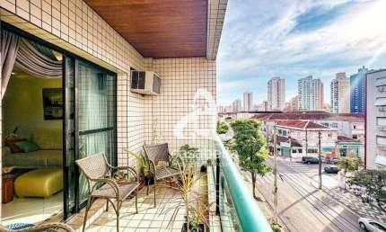 Apartamento com 3 dormitórios à venda, 149 m² por R$ 1.060.000,00 - Embaré - Santos/SP