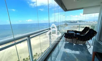 Apartamento com 2 dormitórios à venda, 102 m² por r$ 3.300.000,00 - josé menino - santos/sp