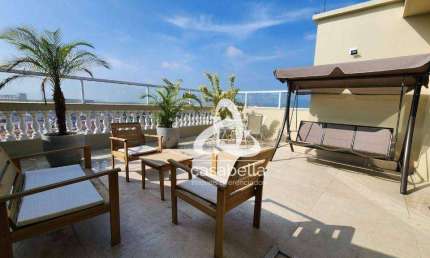 Cobertura com 3 dormitórios à venda, 240 m² por R$ 1.370.000,00 - Embaré - Santos/SP