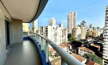 Apartamento com 3 dormitórios à venda, 132 m² por R$ 1.900.000,00 - Boqueirão - Santos/SP