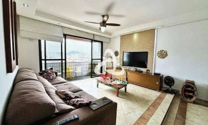 Apartamento com 3 dormitórios à venda, 121 m² por R$ 680.000,00 - Campo Grande - Santos/SP