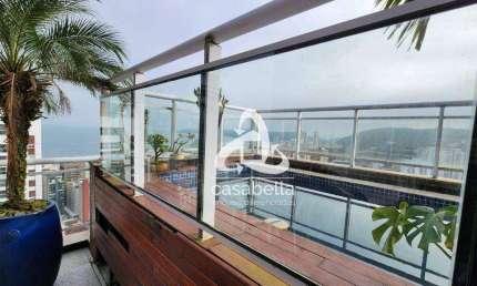 Cobertura com 3 dormitórios à venda, 186 m² por R$ 2.130.000,00 - Pompéia - Santos/SP