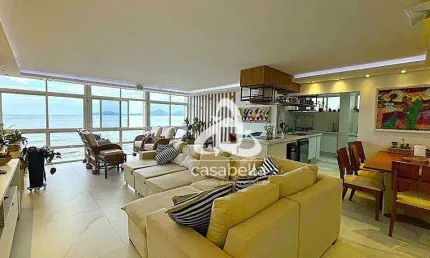 Apartamento com 3 dormitórios à venda, 200 m² por r$ 2.130.000,00 - aparecida - santos/sp