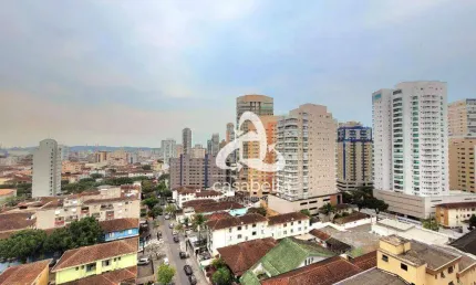 Apartamento com 3 dormitórios à venda, 180 m² por r$ 1.650.000,00 - boqueirão - santos/sp