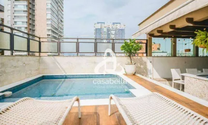 Cobertura com 4 dormitórios à venda, 350 m² por R$ 4.000.000,00 - Aparecida - Santos/SP