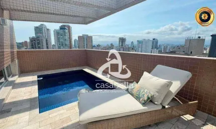 Cobertura com 4 dormitórios à venda, 217 m² por R$ 3.200.000,00 - Ponta da Praia - Santos/SP