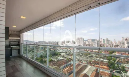 Apartamento com 3 dormitórios à venda, 97 m² por r$ 1.100.000,00 - boqueirão - santos/sp