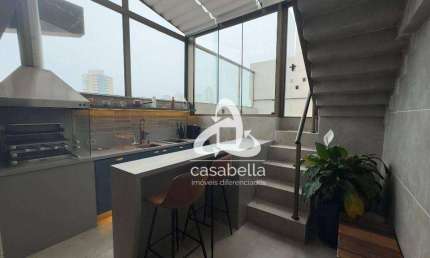Cobertura com 3 dormitórios à venda, 175 m² por R$ 2.700.000,00 - Boqueirão - Santos/SP