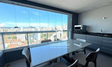 Apartamento com 1 dormitório à venda, 60 m² por R$ 850.000,00 - Boqueirão - Santos/SP