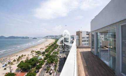 Cobertura com 3 dormitórios, 343 m² - venda por R$ 4.300.000,00 ou aluguel por R$ 18.625,00/mês - Boqueirão - Santos/SP