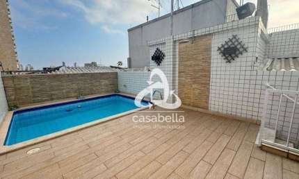 Cobertura com 2 dormitórios à venda, 280 m² por R$ 1.249.000,00 - Vila Belmiro - Santos/SP