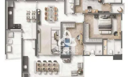 Apartamento com 3 dormitórios à venda, 116 m² por R$ 1.827.166,00 - Embaré - Santos/SP