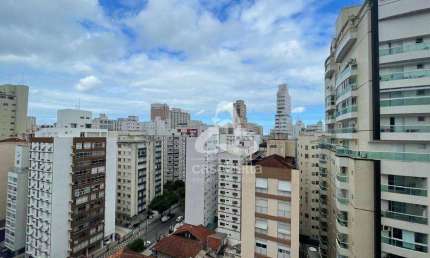 Apartamento com 2 dormitórios para alugar, 75 m² por R$ 5.000,00/mês - Gonzaga - Santos/SP