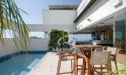 Cobertura com 3 dormitórios à venda, 375 m² por R$ 6.990.000,00 - Boqueirão - Santos/SP