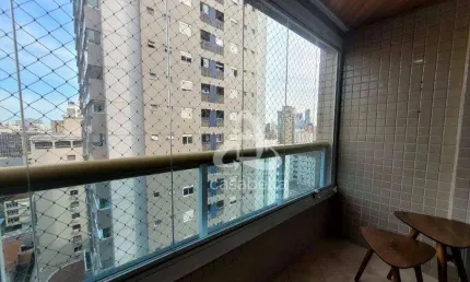 Apartamento com 3 dormitórios para alugar, 105 m² por R$ 6.500,02/mês - Gonzaga - Santos/SP