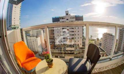 Apartamento com 1 dormitório para alugar, 42 m² por R$ 5.000,02/mês - Ponta da Praia - Santos/SP