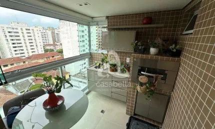 Apartamento com 2 dormitórios à venda, 82 m² por r$ 1.062.000,00 - boqueirão - santos/sp