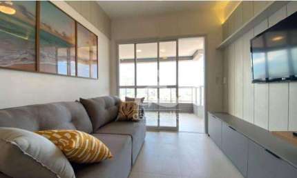 Apartamento com 1 dormitório para alugar, 55 m² por R$ 5.800,02/mês - Boqueirão - Santos/SP