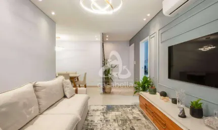 Apartamento com 3 dormitórios à venda, 111 m² por r$ 850.000,00 - embaré - santos/sp