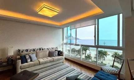 Apartamento com 4 dormitórios à venda, 240 m² por r$ 3.000.000,00 - boqueirão - santos/sp