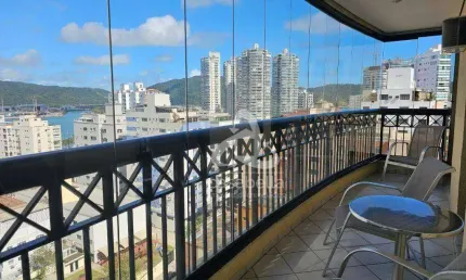 Apartamento com 3 dormitórios para alugar, 128 m² por r$ 7.502,00/mês - ponta da praia - santos/sp