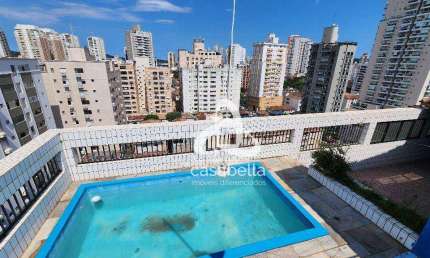 Cobertura com 4 dormitórios à venda, 288 m² por R$ 1.850.000,00 - Ponta da Praia - Santos/SP