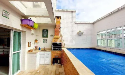 Cobertura com 3 dormitórios à venda, 149 m² por R$ 1.290.000,00 - Marapé - Santos/SP
