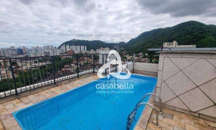 Cobertura com 3 dormitórios à venda, 296 m² por R$ 1.200.000,00 - Vila Belmiro - Santos/SP