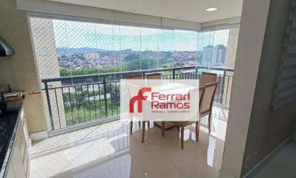 Apartamento com 1 dormitório para alugar, 68 m² por R$ 4.074,00/mês - Jardim Flor da Montanha - Guarulhos/SP