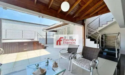 Cobertura com 4 dormitórios à venda, 440 m² por R$ 2.150.000,00 - Jardim Las Palmas - Guarujá/SP