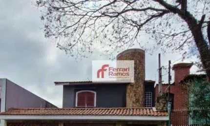 Sobrado com 4 dormitórios para alugar, 388 m² por r$ 6.500,00/mês - jardim santa mena - guarulhos/sp