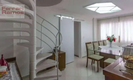 Cobertura com 3 dormitórios à venda, 129 m² por r$ 640.000,00 - parque penha - são paulo/sp