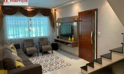Sobrado com 3 dormitórios à venda, 180 m² por R$ 620.000,01 - Parque Continental I - Guarulhos/SP
