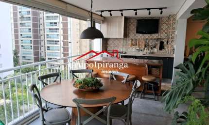 Apartamento com Varanda Gourmet, Churrasqueira, 3 Suítes, 3 Vagas + depósito.
