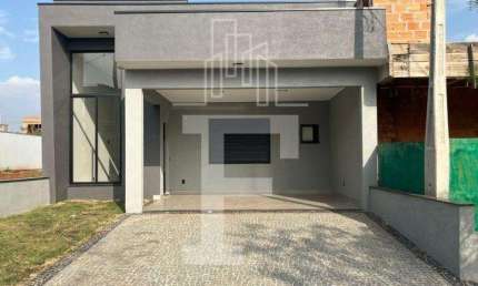 Casa em condomínio fechado com 3 quartos à venda na Avenida Luiz Greco, 225, Vila Monte Alegre, Paulínia, 137 m2 por R$ 1.035.000