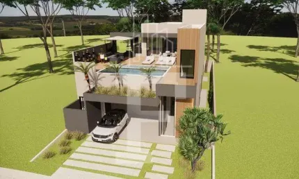 Casa em condomínio fechado com 3 quartos à venda na rua sebastião cardoso, 168, parque brasil 500, paulínia, 271 m2 por r$ 2.585.000