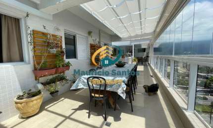 Apartamento Cobertura em Bertioga, bairro Centro, mobiliado com 3 dormitórios sendo 1 suíte, piscina, Residencial com lazer completo e excelente localização e padrão.