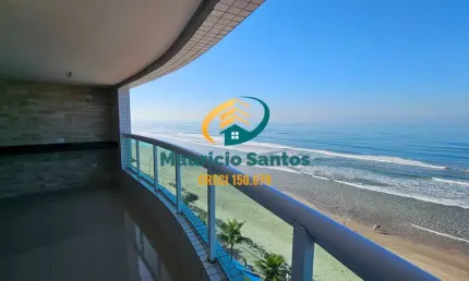 Apartamento em Mongaguá, bairro Jardim Marina,  2 suítes, lavabo, sacada gourmet com vista permanente para o mar, residencial com lazer completo em um dos melhores bairros da cidade!