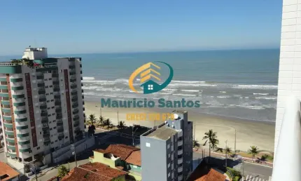 Apartamento em mongaguá, bairro vera cruz, 2 dormitórios sendo 1 suíte, terraço gourmet com vista para o mar, 2 vagas garagem, residencial frente ao mar e com lazer completo de alto padrão