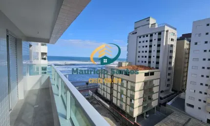 Apartamento em Mongaguá, Centro, novo e com 2 dormitórios sendo 1 suíte, sacada com vista para o mar, Residencial com lazer completo e ótima localização!!