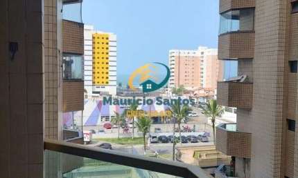 Apartamento em Mongaguá, bairro Jardim Marina, 1 dormitório com suíte, Residencial com lazer completo, condomínio clube com piscinas.