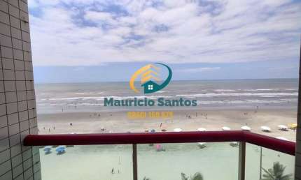 Apartamento em Mongaguá, Centro, vista permanente para o mar, 3 dormitórios sendo 1 suíte, Residencial com salão de jogos, espaço Grill