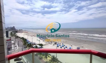 Apartamento em mongaguá, centro, vista permanente para o mar, 3 dormitórios sendo 1 suíte, residencial com salão de jogos, espaço grill